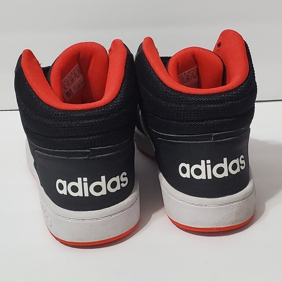Addidas Hoops 2.0 Red/Black High Tops - Picture 4 of 7